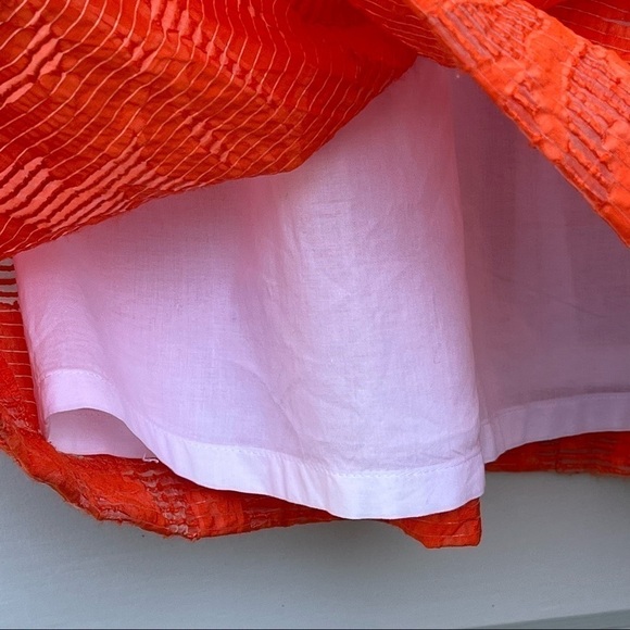 Anne Klein Sleeveless Dress Size 2 Tangerine - Picture 4 of 7